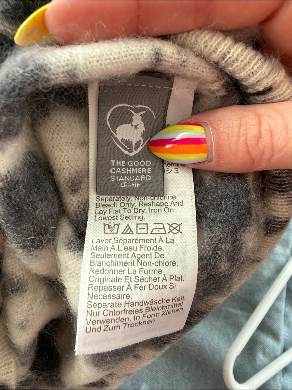 NWT J.Crew Brushed Cashmere T-Shirt in Cow Print - Picture 10 of 11
